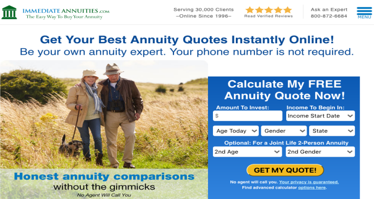 Immediateannuities.com Reviews 2020 | Is It a Scam
