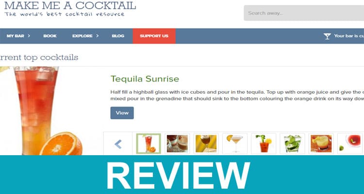 Make Me A Cocktail Website 2020