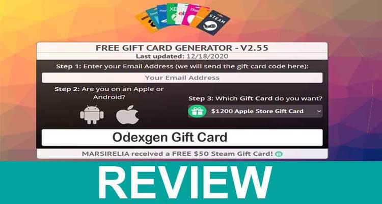 Odexgen Gift Card 2020.