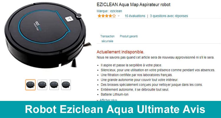 Robot Eziclean Aqua Ultimate Avis 2020