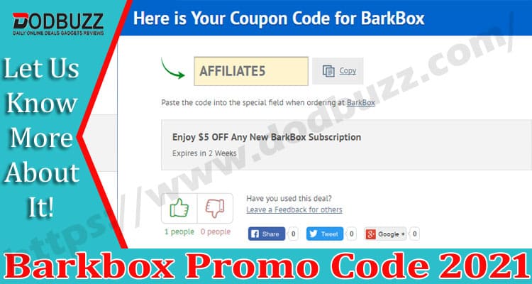 Barkbox Promo Code 2021.