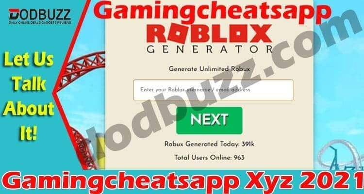 Gamingcheatsapp Xyz {April} Learn About Robux Generator!