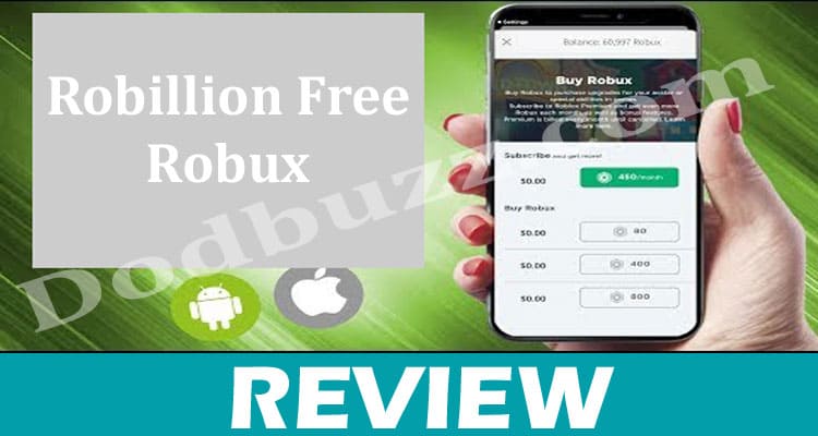 Robillion Free Robux Dodbuzz.com