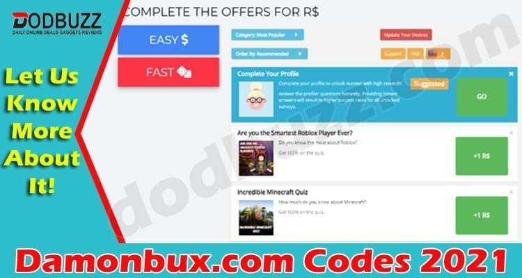Damonbux.com Codes (May) Everything You Need To Know!