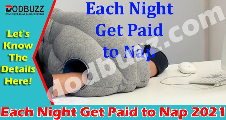 Each Night Get Paid to Nap (May) Complete Information!