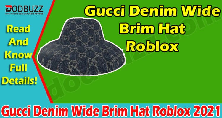Gucci Denim Wide Brim Hat Roblox