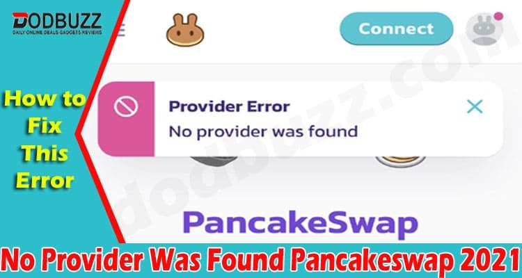 No Provider Was Found Pancakeswap (Nov) Problem & Fixes!