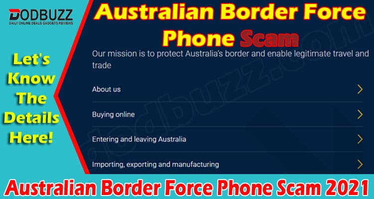 Australian Border Force Phone Scam (Aug) Beware Of Scam!