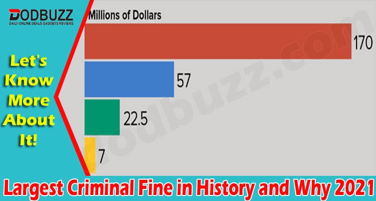 Latest News Largest Criminal Fine in History and Why