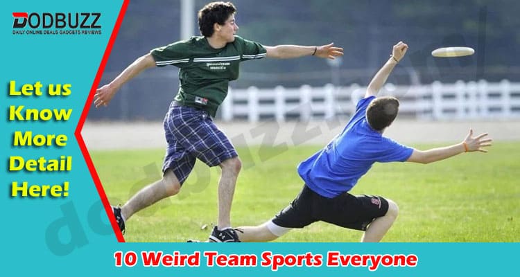 Gaming Tips 10 Weird Team Sports