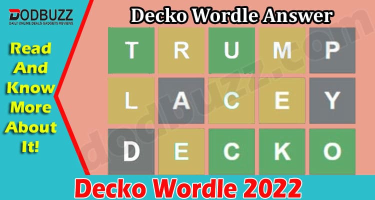 Gaming Tips Decko Wordle