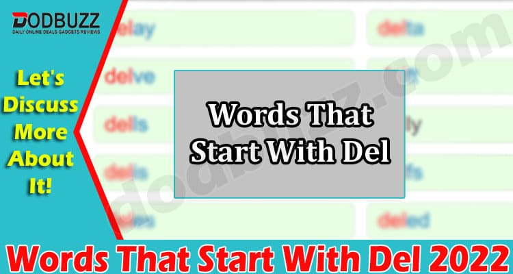 Latest News Words That Start With Del