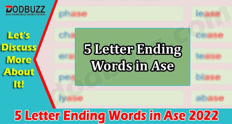 Gaming Tips 5 Letter Ending Words in Ase