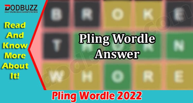 Pling Wordle {August 2022} Checkout Hints & Clues Here!