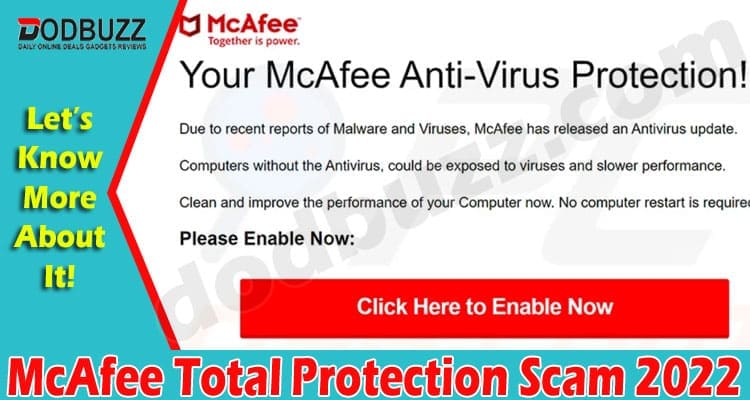 Latest News McAfee Total Protection Scam