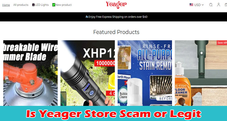 Yeager Store online website reviews