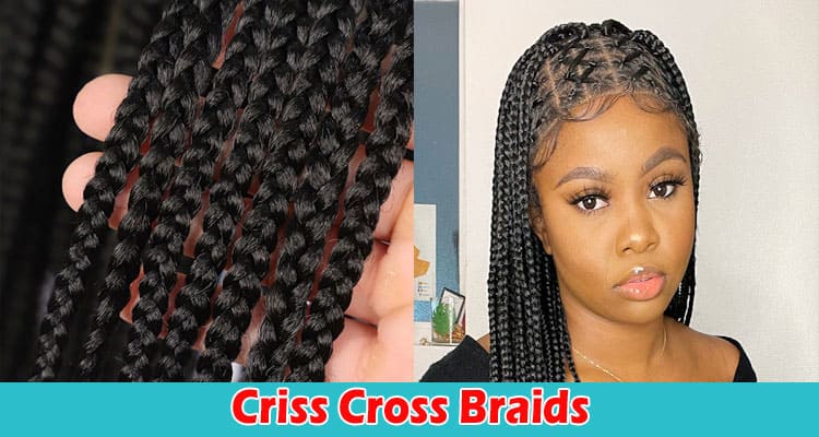 The Stylish Criss Cross Braids in the Front Hairstyle