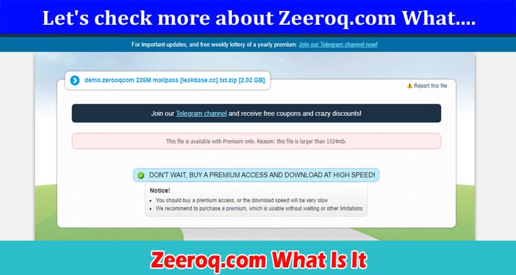 Latest News Zeeroq.com What Is It